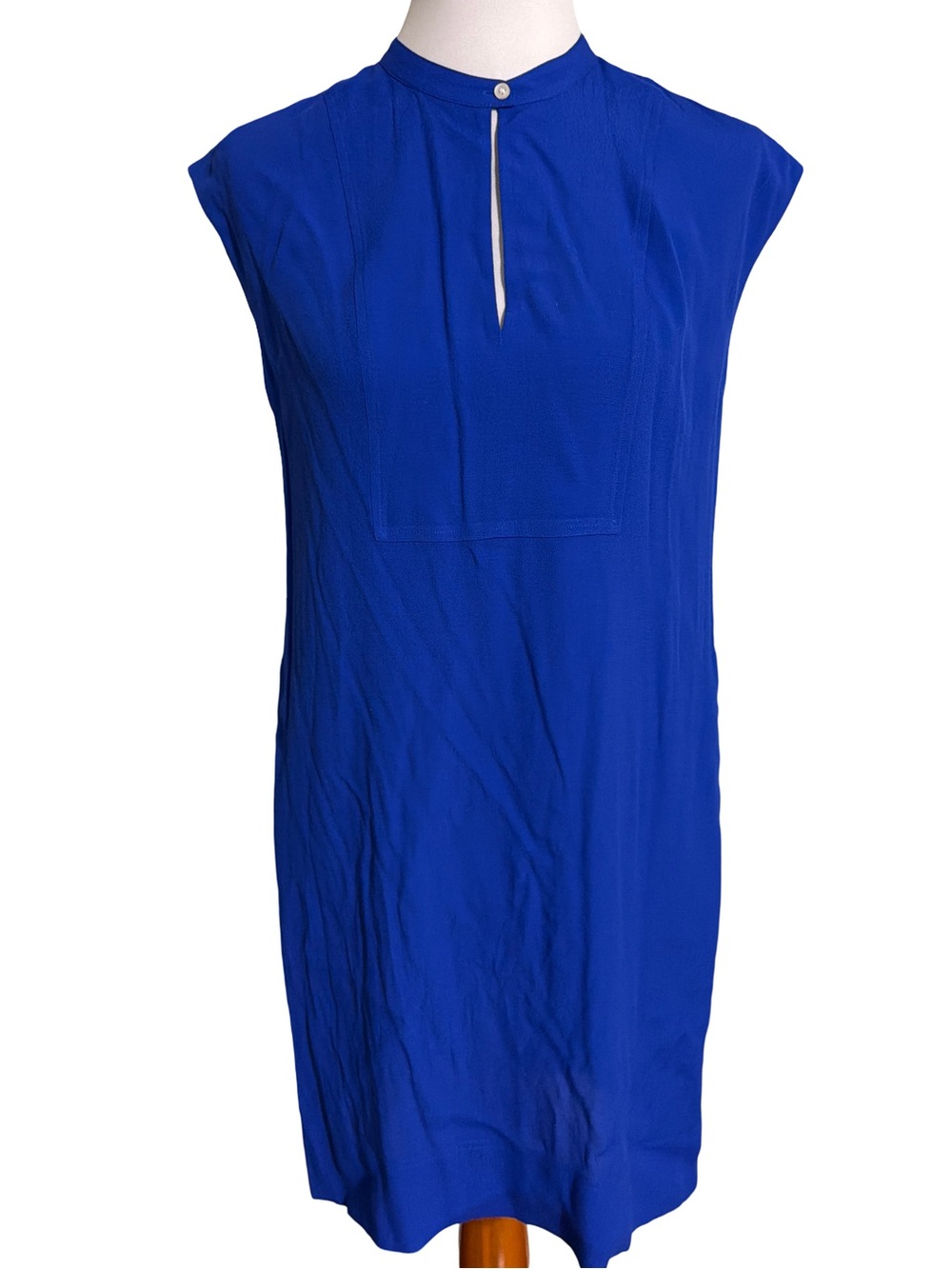 J. Crew Cobalt Blue Cap Sleeve Midi Dress Pockets